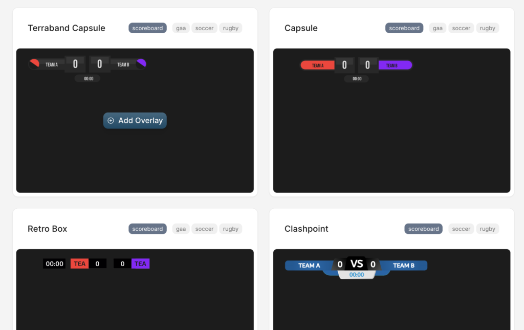 add scoreboard overlay to stream
